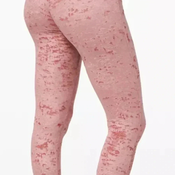 LULULEMON WUNDER LOUNGE HR TIGHT CRUSHED VELVET 28" - Picture 2 of 10